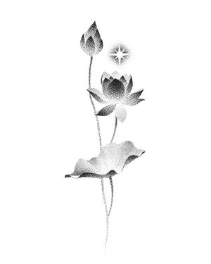 연꽃 도안